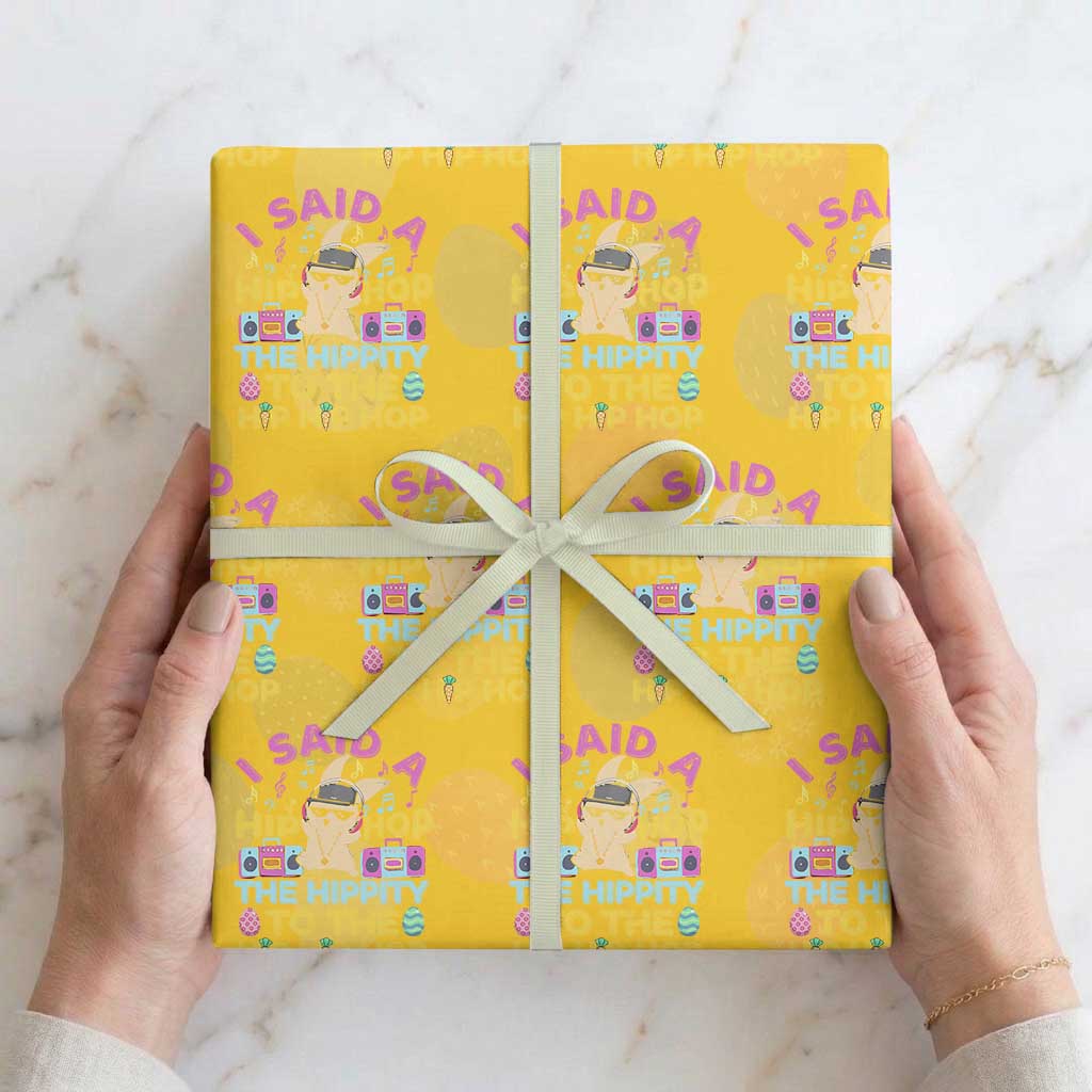 Funny Hip Hop Hippity Easter Bunny Wrapping Paper Roll