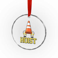 Funny Hoist The Cone Trophy Crystal Glass Ornament IYKYK Meme Sports Fan Victory Celebration