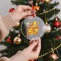 Funny Horse Six Seven Meme Crystal Glass Ornament Happy Lunar New Year - Wonder Print Shop