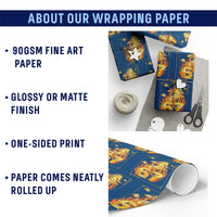 Funny Horse Six Seven Meme Wrapping Paper Roll Happy Lunar New Year - Wonder Print Shop