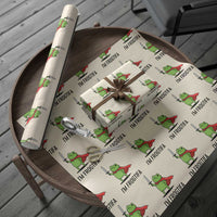 Funny Huzzah Frog Wrapping Paper Roll Im Frogtifa Knight Resist Protest - Wonder Print Shop