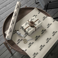 Funny I Am Aunt Tifa Wrapping Paper Roll Sarcastic Political Satire Minimalist - Wonder Print Shop