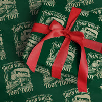 Funny I Am Not Always A Train Wreck Just Kidding Toot Toot Wrapping Paper Roll - Wonder Print Shop