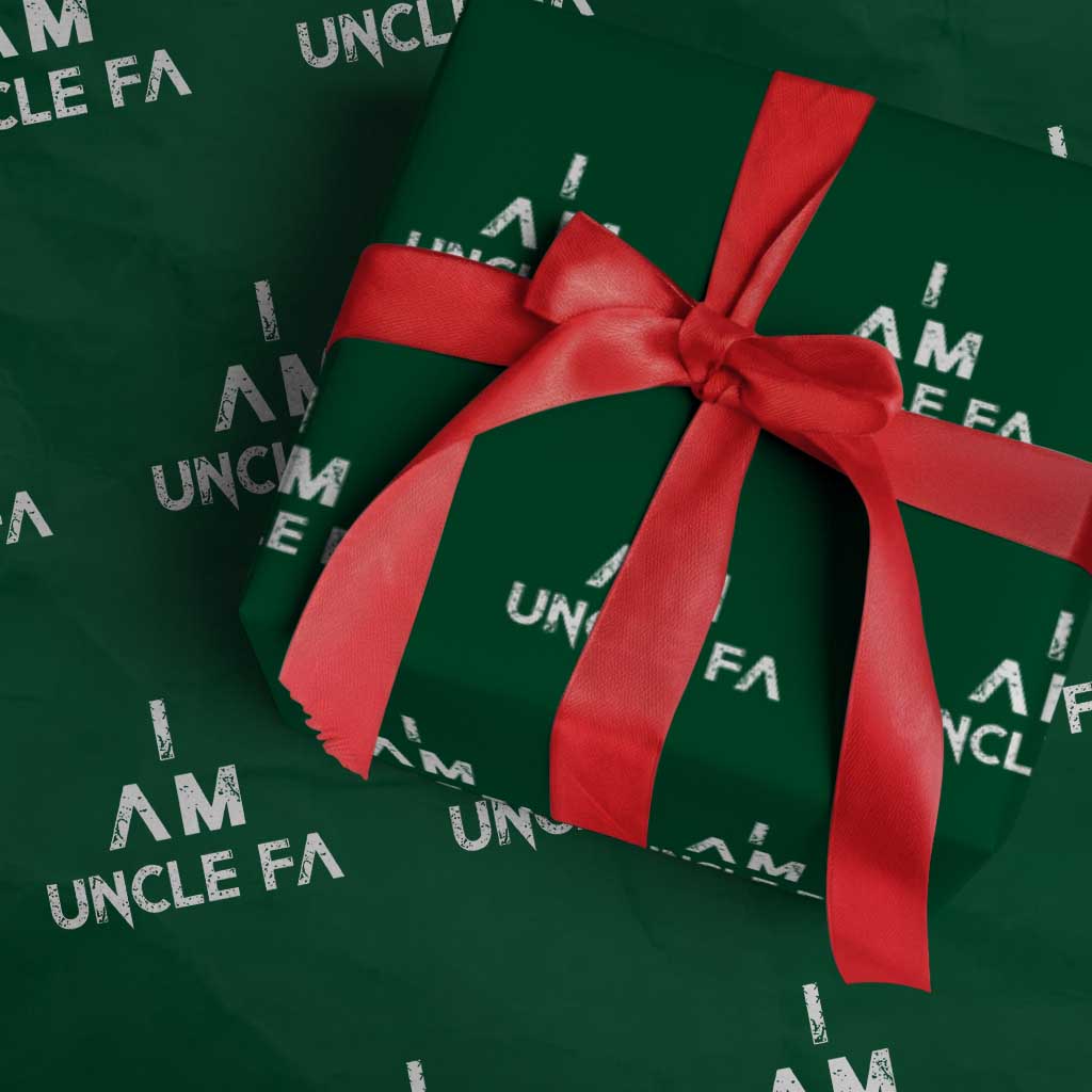 Funny I Am Uncle Fa Wrapping Paper Roll Political Satire Fight Fascism Protest - Wonder Print Shop