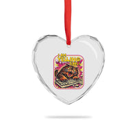 Funny I Am Yelling Carl Heart Crystal Glass Ornament Screaming Donut Cat Meme