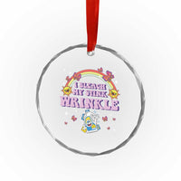 Funny I Bleach My Stink Wrinkle Crystal Glass Ornament Gag Adult Humor Rainbow Bleach Bottle - Wonder Print Shop