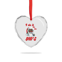 Funny I Do It For The Ho's Heart Crystal Glass Ornament Xmas Naughty Santa - Wonder Print Shop