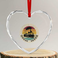 Funny I Have A One Track Mind Heart Crystal Glass Ornament Train Railroad Retro Engine Model - Wonder Print Shop