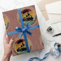 Funny I Have A One Track Mind Wrapping Paper Roll Train Railroad Retro Engine Model - Wonder Print Shop