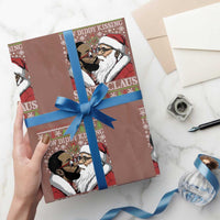 Funny I Saw Diddy Kissing Santa Claus Christmas Mistletoe Wrapping Paper Roll - Wonder Print Shop