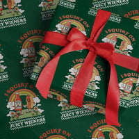 Funny I Squirt On Juicy Wieners Wrapping Paper Roll Adult Humor Dirty Gag Hot Dog Joke - Wonder Print Shop