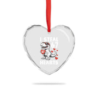 Funny I Steal 67 Hearts Valentines Day Six Seven Meme Heart Crystal Glass Ornament