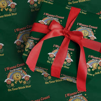 Funny I Wanna Count The Wrinkles On Your Stink Star Wrapping Paper Roll Adult Humor - Wonder Print Shop