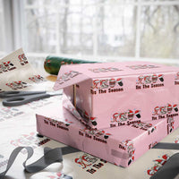 Funny Ice Hockey Christmas Gift Wrapping Paper Roll Tis The Season - Wonder Print Shop