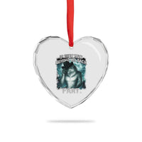 Funny If They Talk Behind Your Back Fart Heart Crystal Glass Ornament Alpha Wolf Oddly Specific Meme - Wonder Print Shop