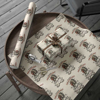 Funny I'm Chief Pokalotatwat from The Tribe Wrapping Paper Roll Indigenous Native American Vintage Headdress