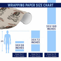 Funny I'm Chief Pokalotatwat from The Tribe Wrapping Paper Roll Indigenous Native American Vintage Headdress