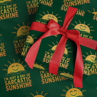 Funny Im Just A Ray Of Sarcastic Sunshine Wrapping Paper Roll No Filter Attitude Gift - Wonder Print Shop