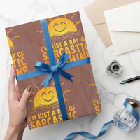 Funny Im Just A Ray Of Sarcastic Sunshine Wrapping Paper Roll No Filter Attitude Gift - Wonder Print Shop