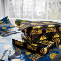 Funny Im Just A Ray Of Sarcastic Sunshine Wrapping Paper Roll No Filter Attitude Gift - Wonder Print Shop