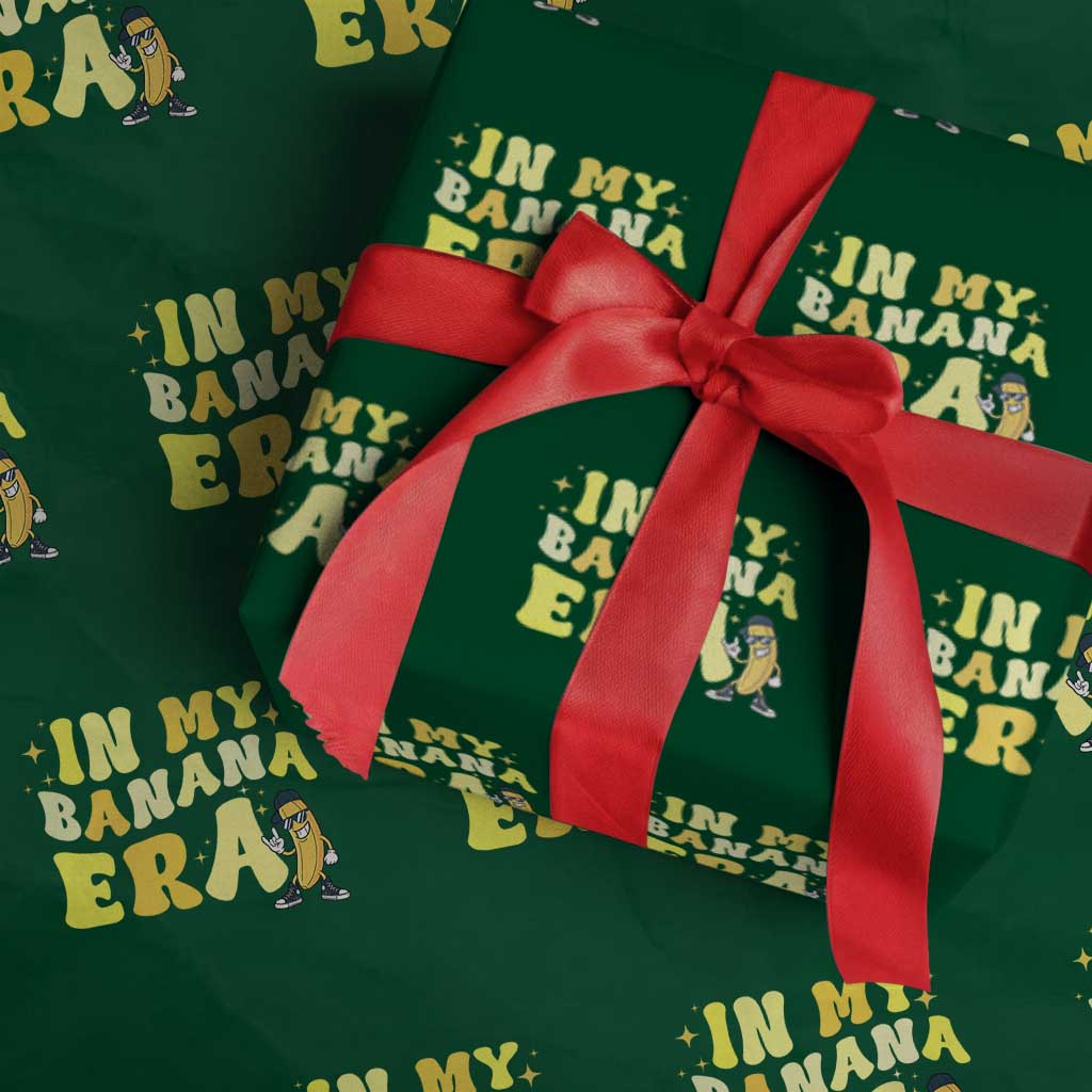 Funny In My Banana Era Graphic Wrapping Paper Roll Retro Fruit Lover