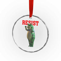 Funny Inflatable Portland Frog Resist Crystal Glass Ornament Freedom Protest - Wonder Print Shop