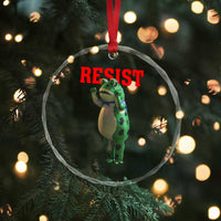 Funny Inflatable Portland Frog Resist Crystal Glass Ornament Freedom Protest - Wonder Print Shop