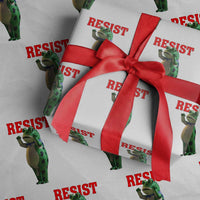 Funny Inflatable Portland Frog Resist Wrapping Paper Roll Freedom Protest - Wonder Print Shop