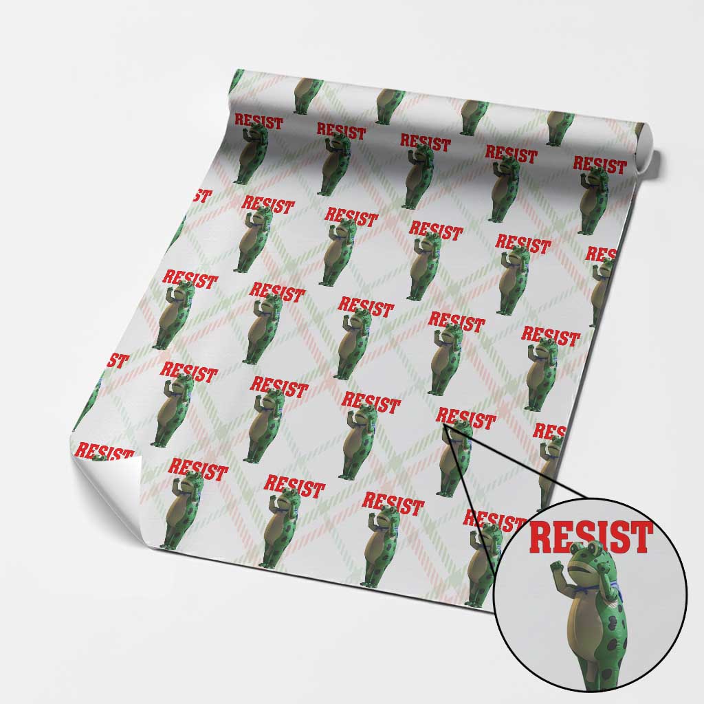 Funny Inflatable Portland Frog Resist Wrapping Paper Roll Freedom Protest - Wonder Print Shop