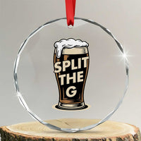 Funny Irish Beer Slit The G Crystal Glass Ornament Stout Beer Drinking Lover