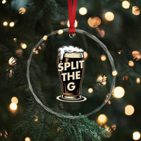 Funny Irish Beer Slit The G Crystal Glass Ornament Stout Beer Drinking Lover