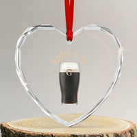 Funny Irish Beer Split The G Heart Crystal Glass Ornament St Patricks Day Stout Beer Drinking Day