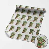 Funny Irish Highland Cow Wrapping Paper Roll St Patricks Day Gift