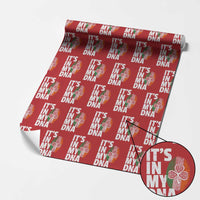 Funny Irish It's In My DNA Wrapping Paper Roll Ireland Fingerprint Flag - Wonder Print Shop