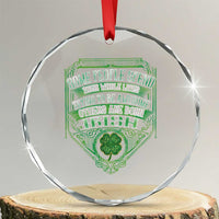 Funny Irish Pride Crystal Glass Ornament Some People Spend Their Whole Lives Trying To Be Awesome Others Are Born Irish - Wonder Print Shop