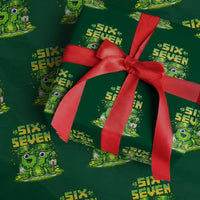 Funny Irish St Patricks Day 67 Wrapping Paper Roll Six Seven Brainrot Italian Gaming 6 7 Meme Gen Alpha Slang