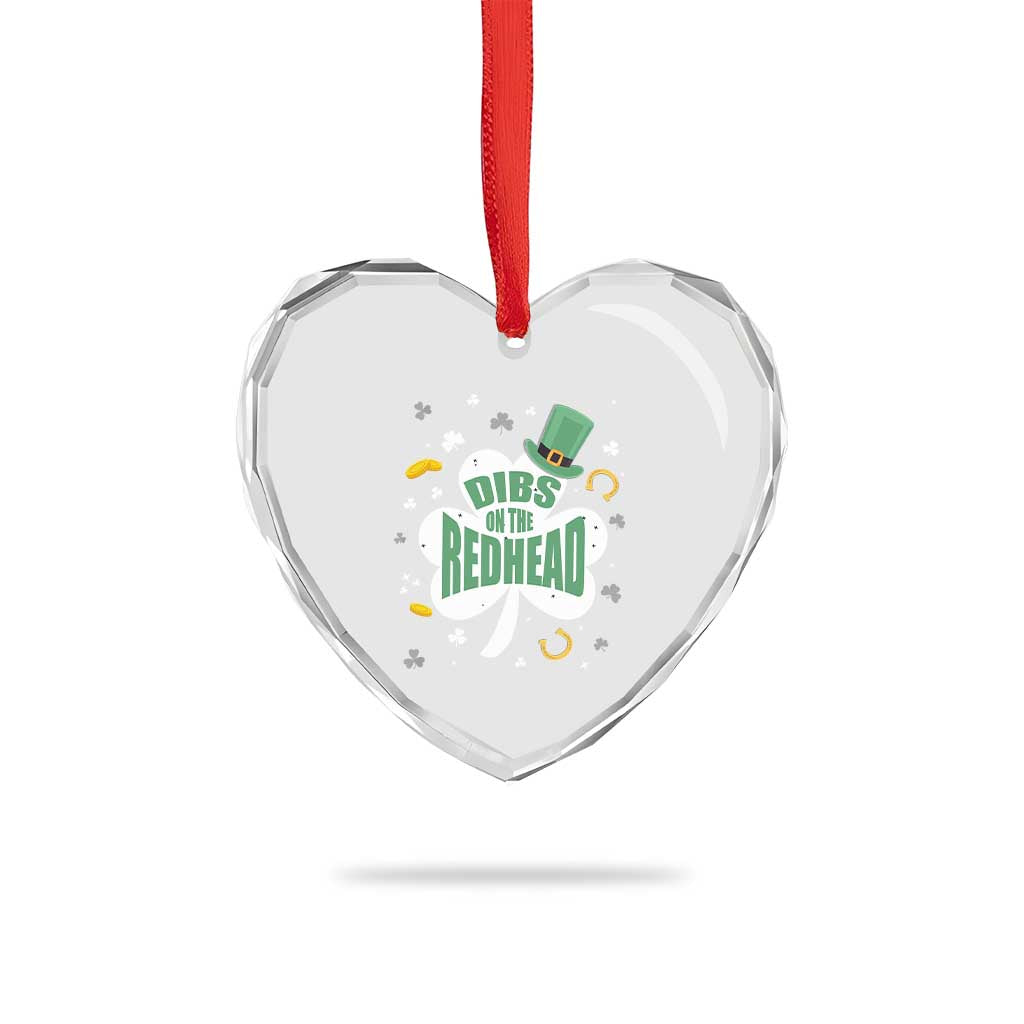 Funny Irish St Patricks Day Heart Crystal Glass Ornament Prone To Shenanigans - Wonder Print Shop