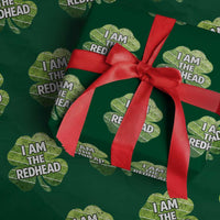 Funny Irish St Patricks Day Im The Redhead Wrapping Paper Roll Retro Vintage Lucky Shamrock