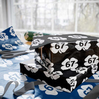 Funny Irish St Patricks Day Shamrock 67 Wrapping Paper Roll Six Seven 6 7 Meme Gen Alpha Slang