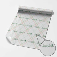 Funny Irish St Patricks Day Wrapping Paper Roll Here For The Shenanigan Shamrock