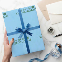 Funny Irish St Patricks Day Wrapping Paper Roll Here For The Shenanigan Shamrock