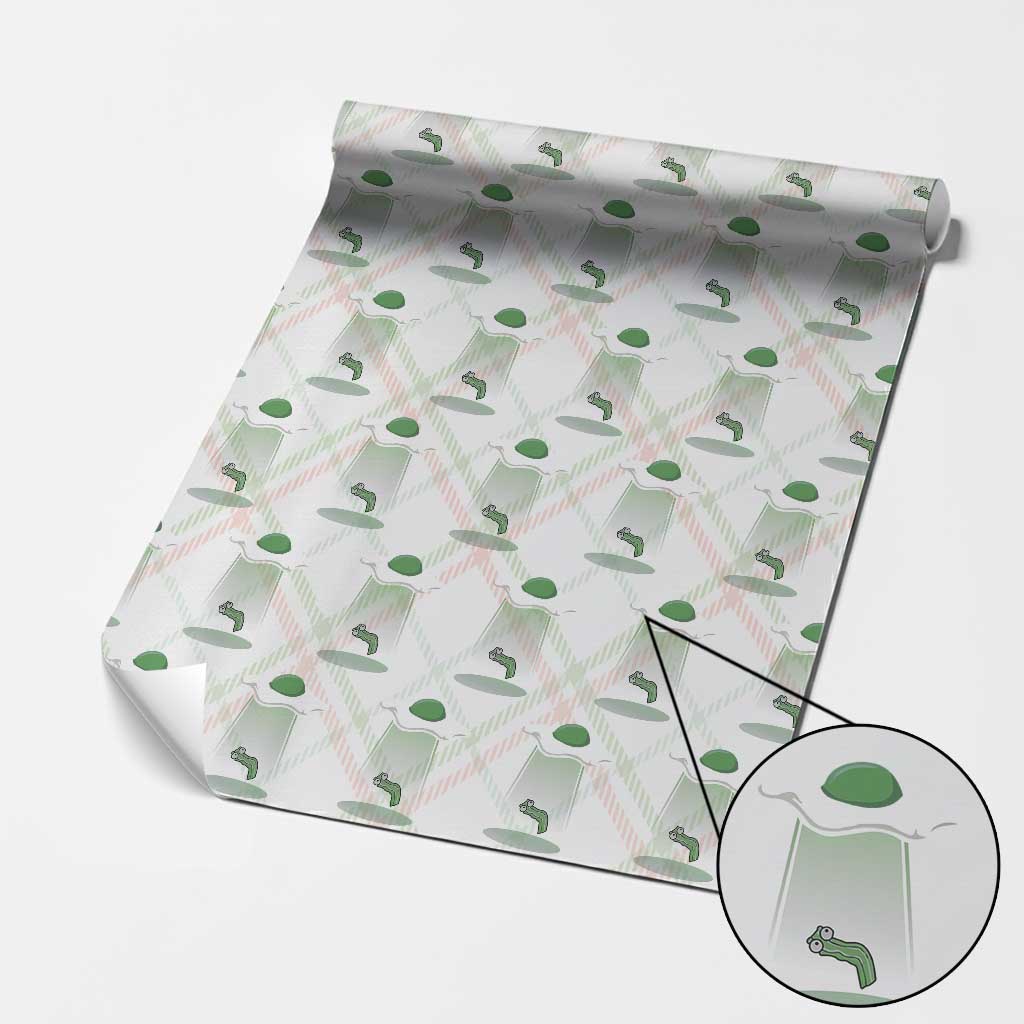 Funny Irish St Patricks Day Wrapping Paper Roll UFO Egg Bacon Abduction Funny