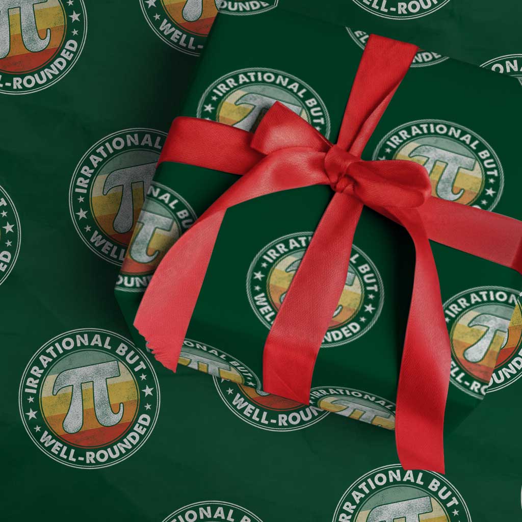 Funny Irrational But Well Rounded Pi Day Wrapping Paper Roll