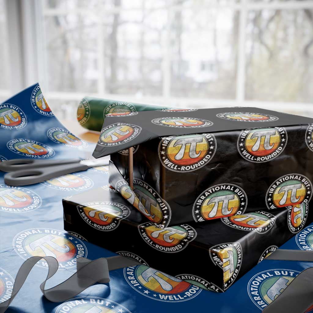 Funny Irrational But Well Rounded Pi Day Wrapping Paper Roll