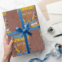 Funny Is That your Menorah Cause That's Just A Damn Candelabra Wrapping Paper Roll Hanukkah Menorah - Wonder Print Shop