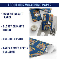 Funny It Burns When I Pee Wrapping Paper Roll Sarcastic Burning Racoon Meme - Wonder Print Shop