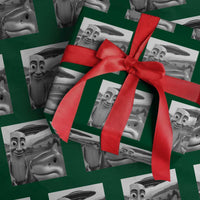 Funny Italian Brainrot Meme Wrapping Paper Roll Funny Tung Tung Tung Sahur Tralalero Tralala Selfie