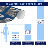 Funny Italian Brainrot Meme Wrapping Paper Roll Funny Tung Tung Tung Sahur Tralalero Tralala Selfie