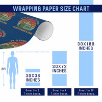 Funny It's Fine I'm Everything Is Fine 2024 Wrapping Paper Roll Cute Vintage Lil Dumpster Fire - Wonder Print Shop