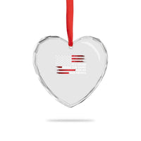 Funny It's Weird Being The Same Age As Old People Heart Crystal Glass Ornament Vintage American Flag - Wonder Print Shop